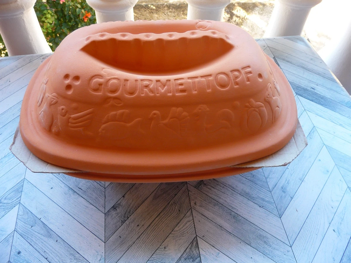 Tajine En Terre Cuite Simandra 24 Cm Avec Couvercle - Neuf - Compatible Gaz, électrique, Vitrocéramique