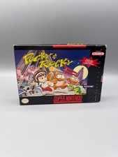 🌸Super Nintendo Pocky & Rocky OVP Original Verpackung ( SNES ) ohne anleitung