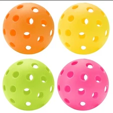 U-pick Pickleball Balls 40 Holes Outdoor Durable High Elasticity 4 Pack