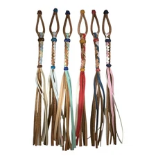 9" Keychain Style Horse Quirt - Cuarta Charra Estilo Llavero Cuartita de Cuero
