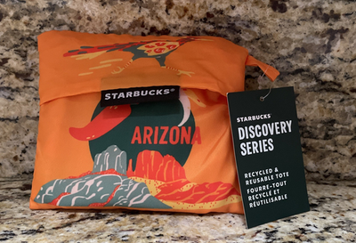 Starbucks Discovery Series Arizona Orange Recycled Reusable Tote