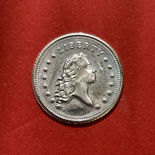 Solid Silver Mini Flowing Hair Dollar! 1 Gram Pure Silver!