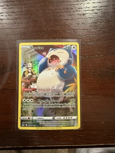 Pokémon TCG Snorlax  Ultra Rare Lost Origin Mint Condition