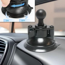 Suction Cup Base Versatile with B Size 1" Ball for Car Windshield Dashboard