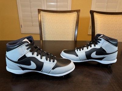New Nike Air Jordan 1 Mid TD Football Cleats Shadow Gray Black  Size US 10 New Nike Air Jordan 1 Mid TD Football Cleats Shadow Gray  main image 4
