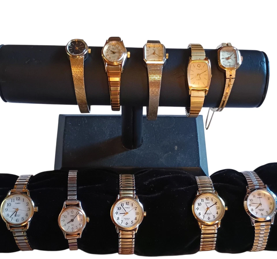 Lote De Colección 10 Relojes Timex Cuarzo Damas Sin Probar Foto 2 de 4