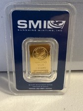 5-g Sunshine Mint .9999 Fine Gold Bar In Assay