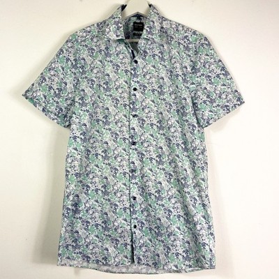 Olymp Hemd Freizeithemd Level 5 Gr.40 15 3/4 Body Fit Herren Kurzarmhemd Muster