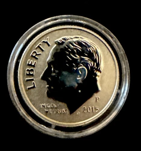 Gem 2015-P REVERSE PROOF Ultra-Cameo Silver Roosevelt Dime - Free Shipping