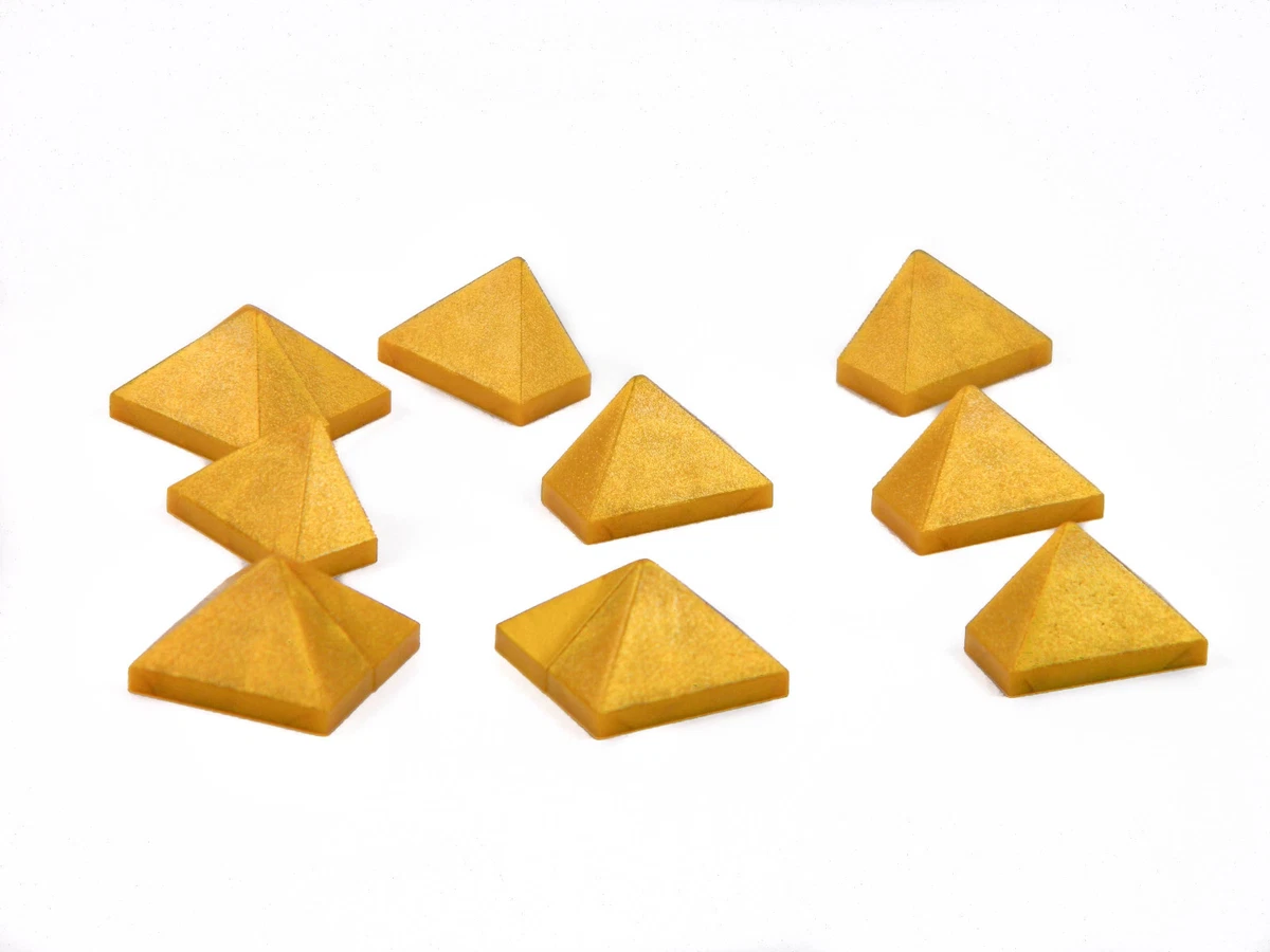 LEGO Roof Spike Slopes Tip Tiles GOLD pearl 1x2 x50 pieces castle princess
