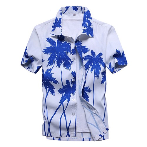 Herren Hawaiihemden Sommer Urlaub Strand Freizeit Aloha Party Button Down Hemd - Bild 20 von 21