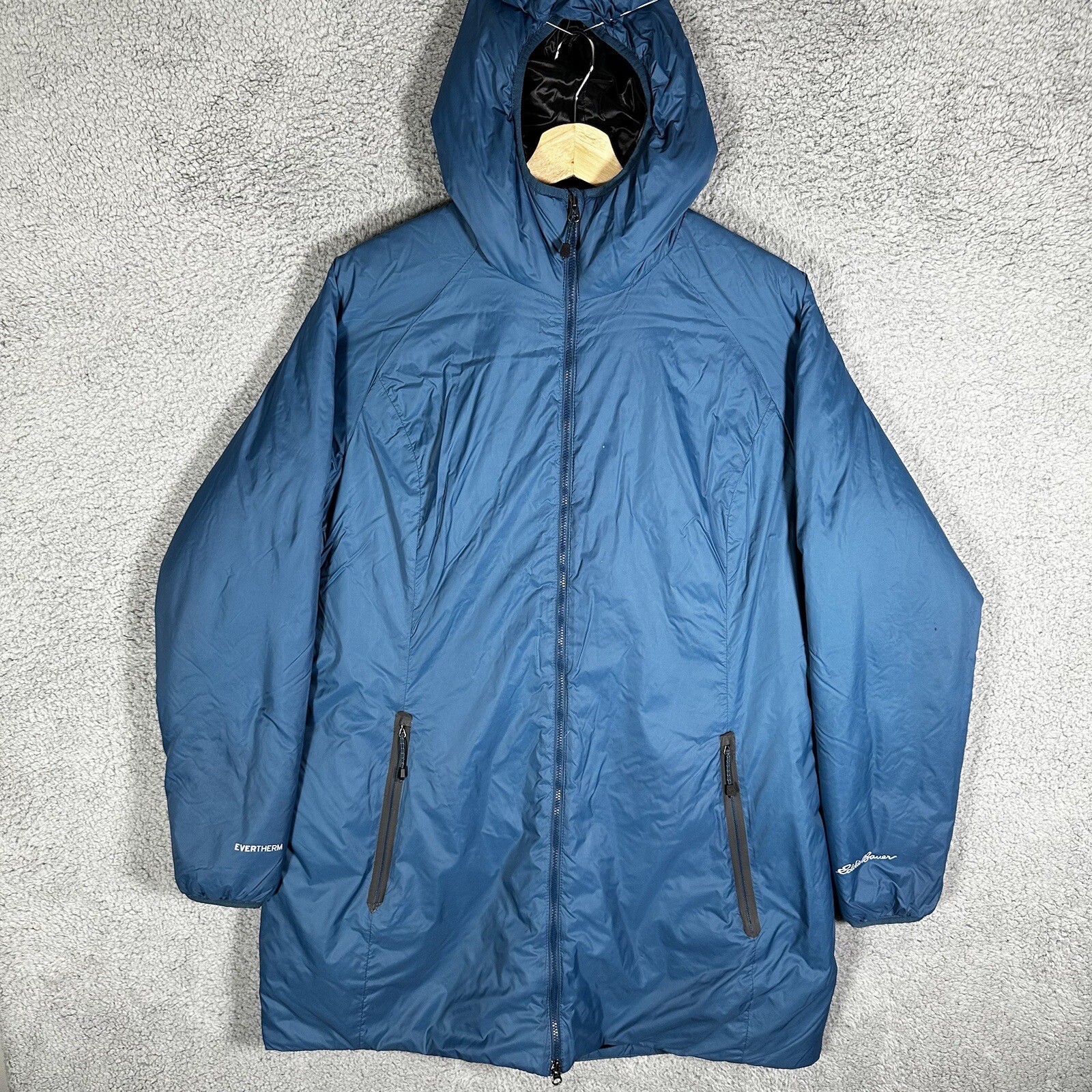 Eddie Bauer EverTherm Down Parka Insulated Long Jacket Green Women's