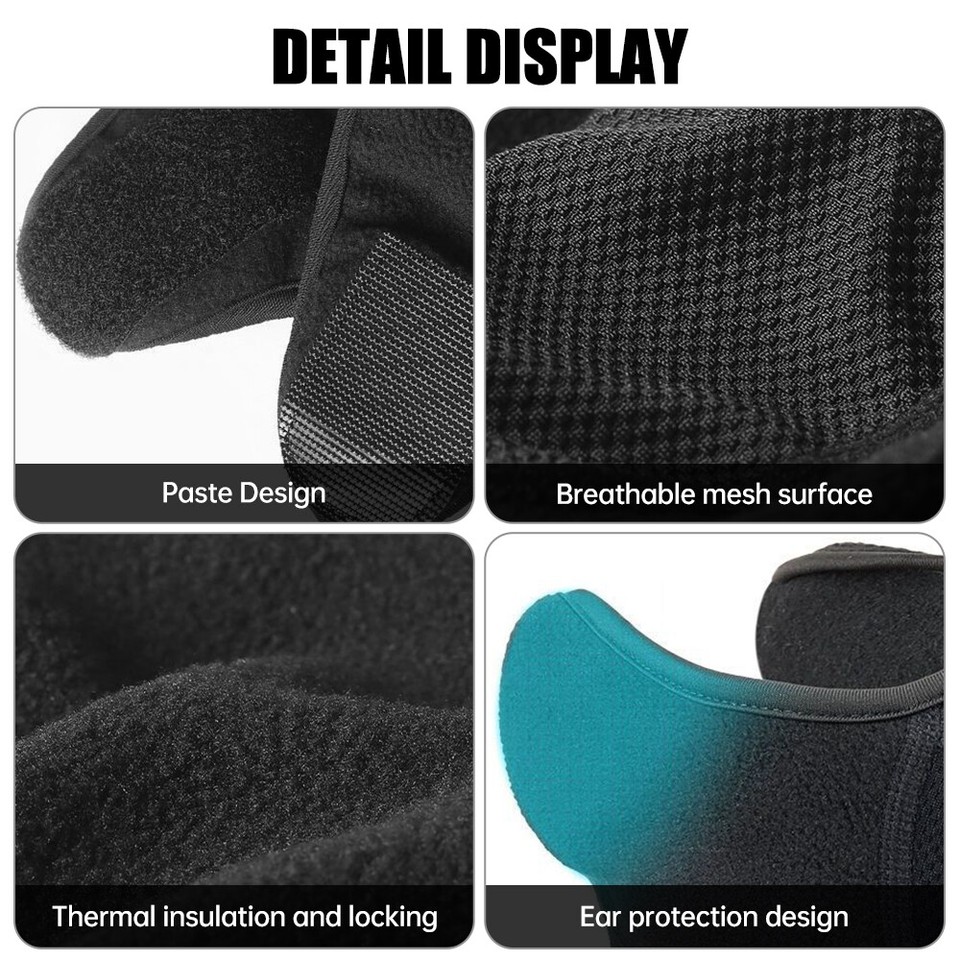 Winter Windproof Half Face Mask Ear Warmer Cold Weather Ski Motorcycle