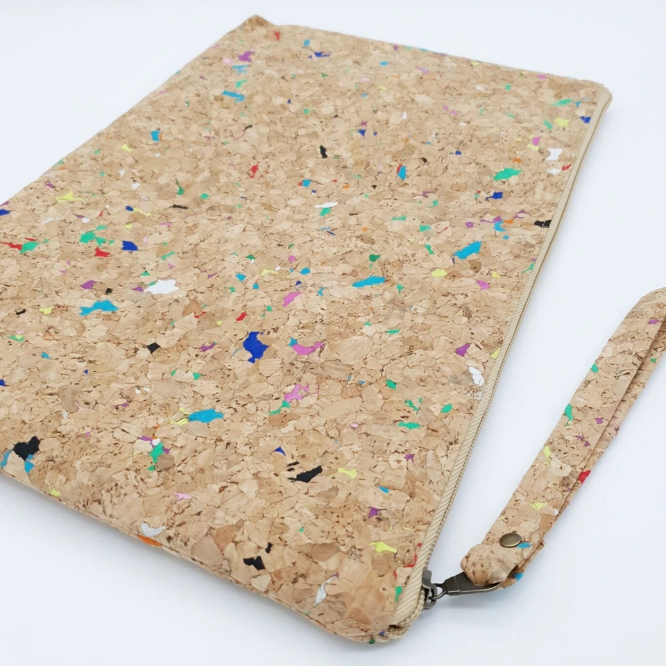 Cork Pouch Sleeve for 13" Laptop Handmade Eco-Friendly & Sustainable Material - Image 3 of 4