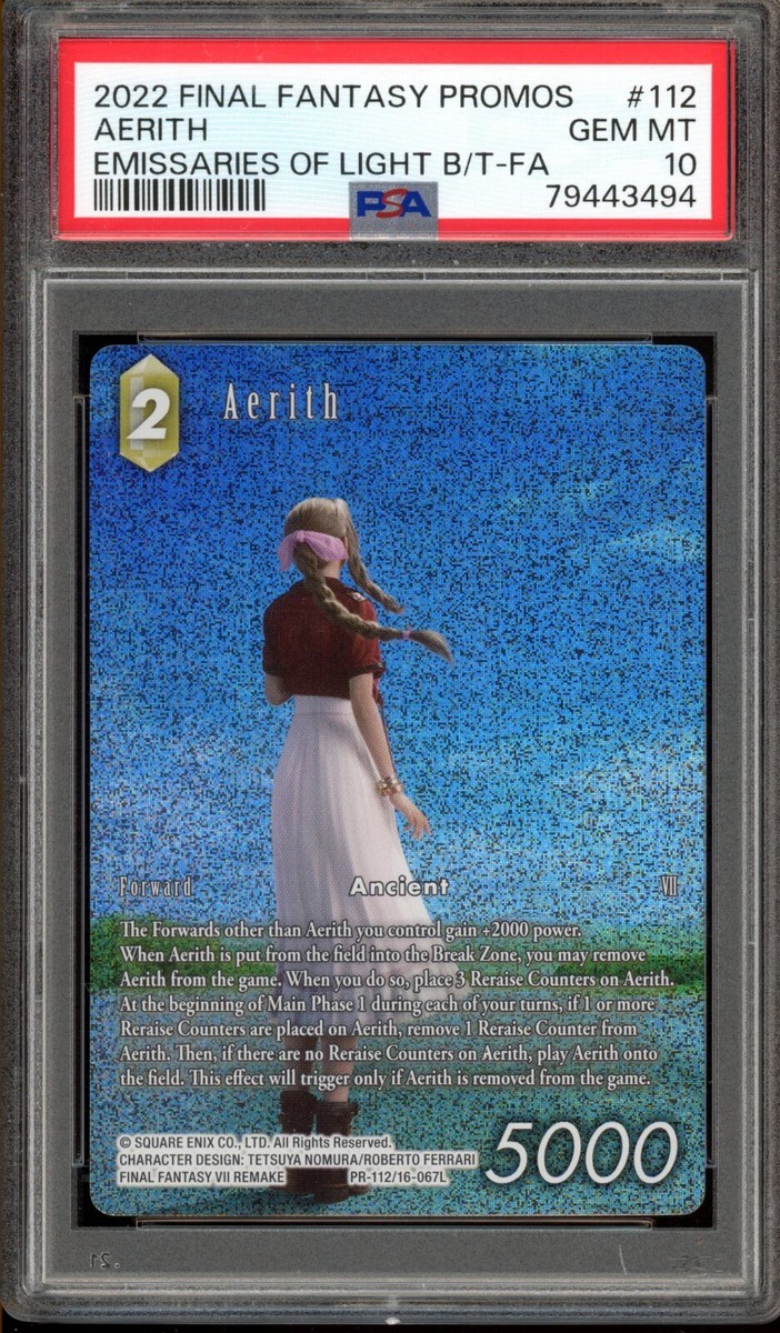 Final Fantasy PSA 10 Gem Mint Emissaries of Light Box Topper Final Fantasy PSA 10 Gem Mint Emissaries of Light Box Topper