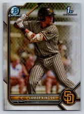 2022 Bowman Draft #BDC-143 Lamar King Jr. Padres Chrome Refractor