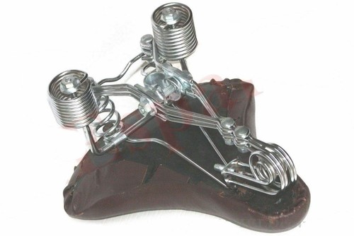 Clásico Cuero Marrón Ciclismo Bici Asiento Seat Temprano 1920 Moto - Imagen 3 de 5
