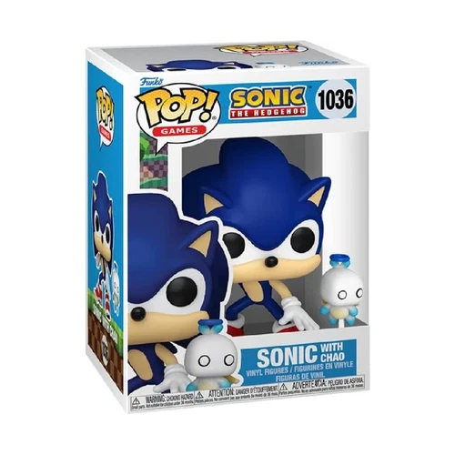 Sonic The Hedgehog Funko Pop! Vinyl Figure with Chao Buddy #1036 + Collapsible P