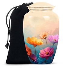 Floral Hues Cremation Urns For Burial Large Urn For Human Ashes Adult Female