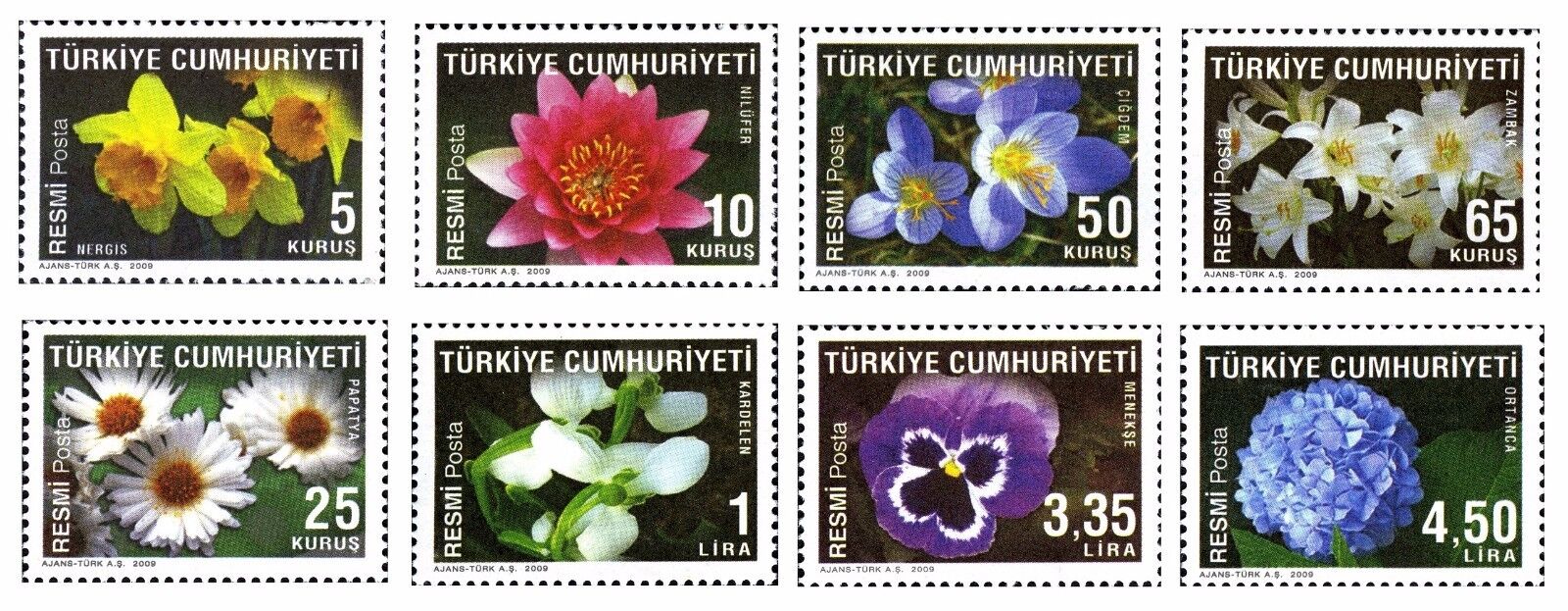 TURKEY 2009 OFFICIAL STAMPS WITH THEME OF Sales of SALE items from Challenge the lowest price new works 1 FLOWERS MNH -
