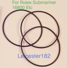 3x Generic O Ring Case Back Gaskets For RLX Sub mariner 16800 Etc - UK Stock