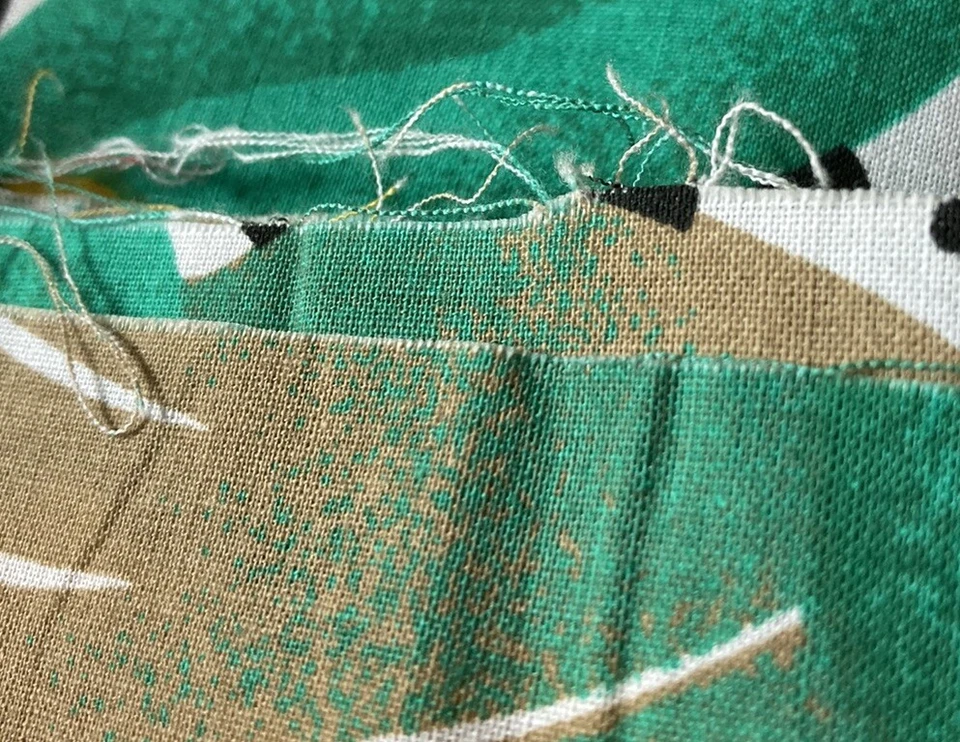 Tela remanente textil vintage años 80 leopardo guepardo selva floral 14,25 X 58 usada en excelente estado Foto 4 de 4