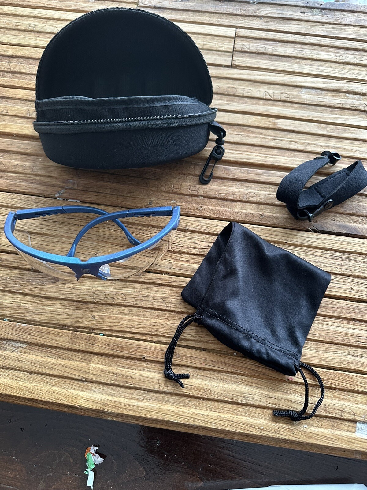 EFORCE EFORCE Racquetball Eyewear Protection, Blue Frame Case Strap