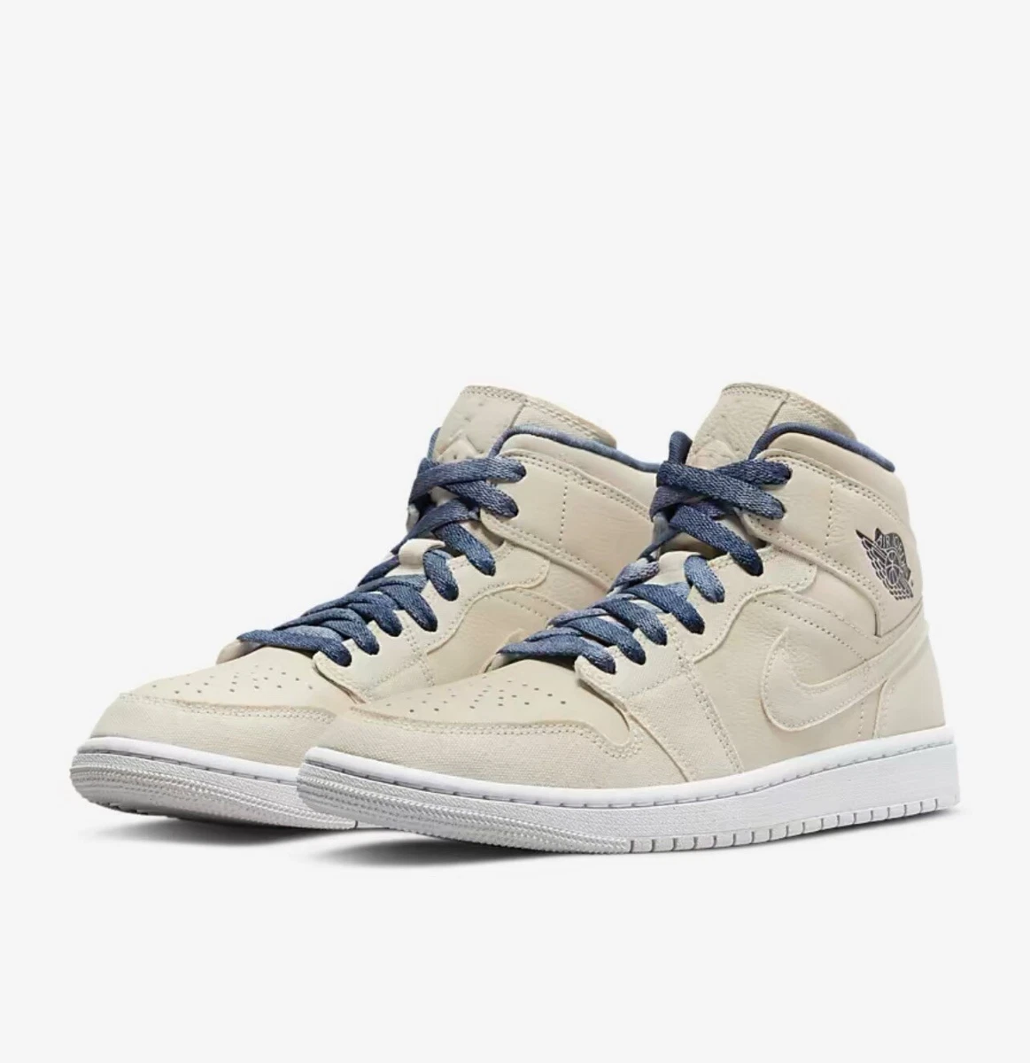 Air Jordan 1 Mid SE Sanddrift Sail Midnight Navy Women's 10 Men's 8.5  DM9126-104 | eBay