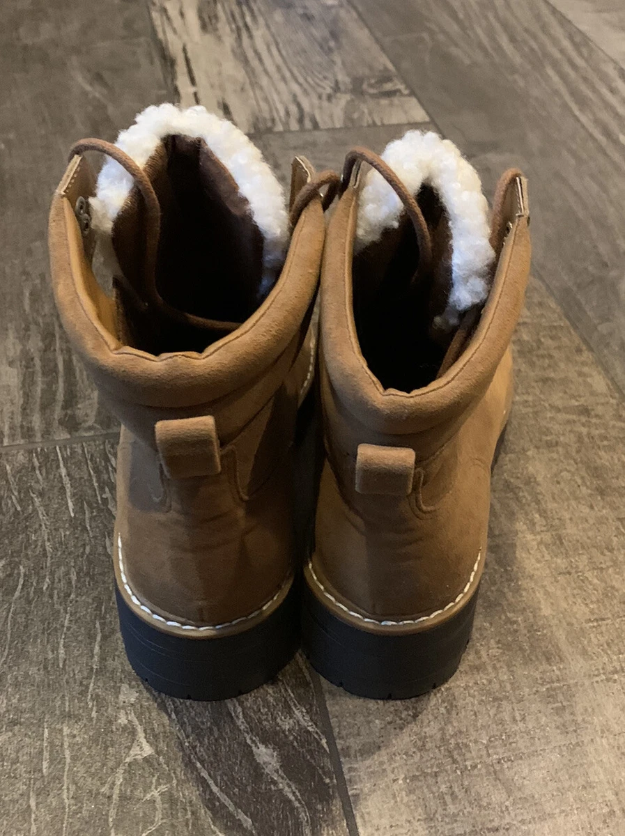 Fur tongue boots sale