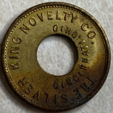 The Silver King Novelty Company Cincinnati OH Arcade Game Slot Trade Token T4865