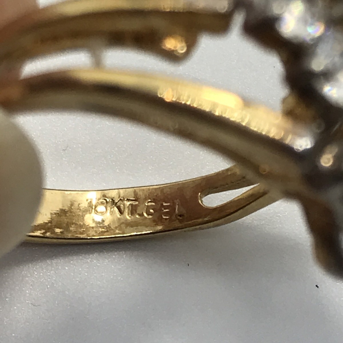 リンク　ヴィンテージ　18 k GF GE? Vintage Signed L 18K GE Gold Plated Stunning Bold Cubic