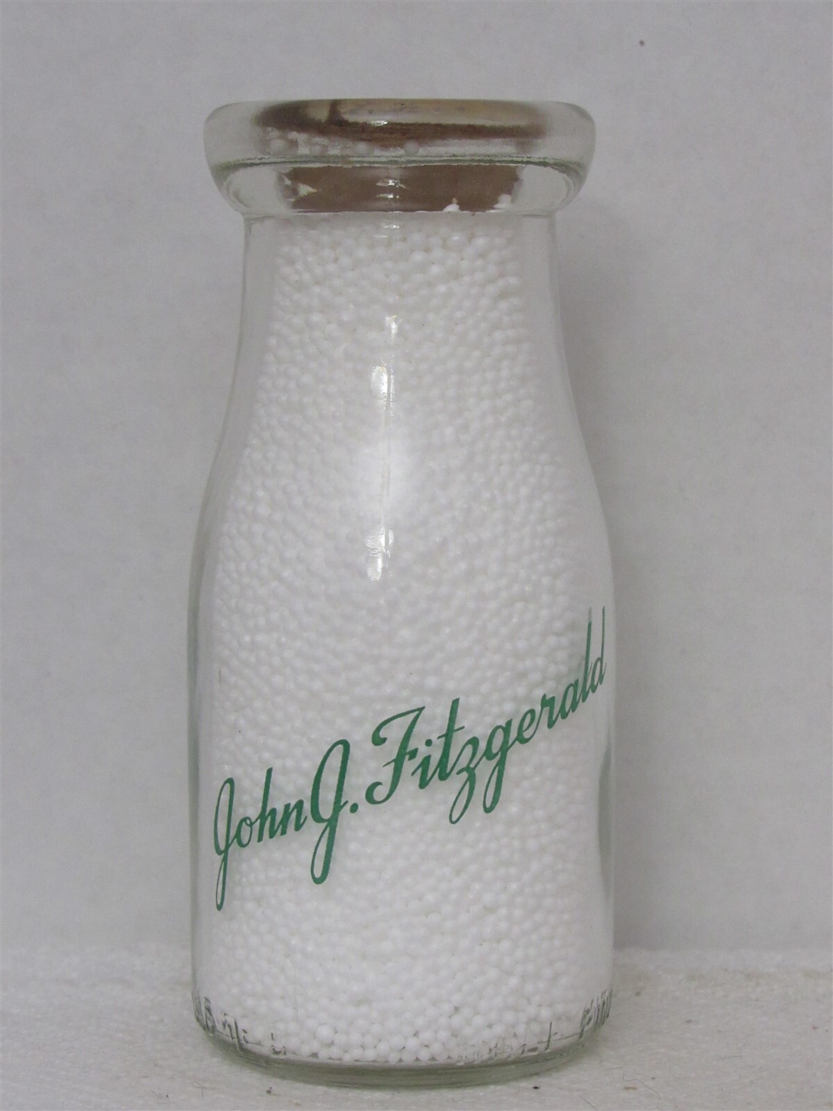 TRPHP Milk Bottle Cloverdale Farms Dairy John J Fitzgerald Farm Glens