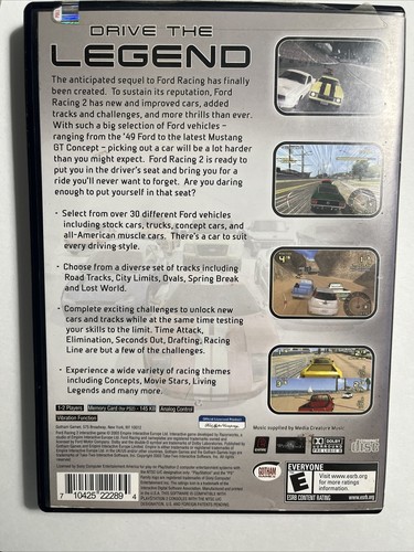 Ford Racing 2 (Sony PlayStation 2, 2003) en caja original - Imagen 2 de 3