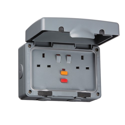 weatherproof outdoor socket spur rcd timer remote IP66 WIRING ACCESSORIES - 第 8/15 張圖片