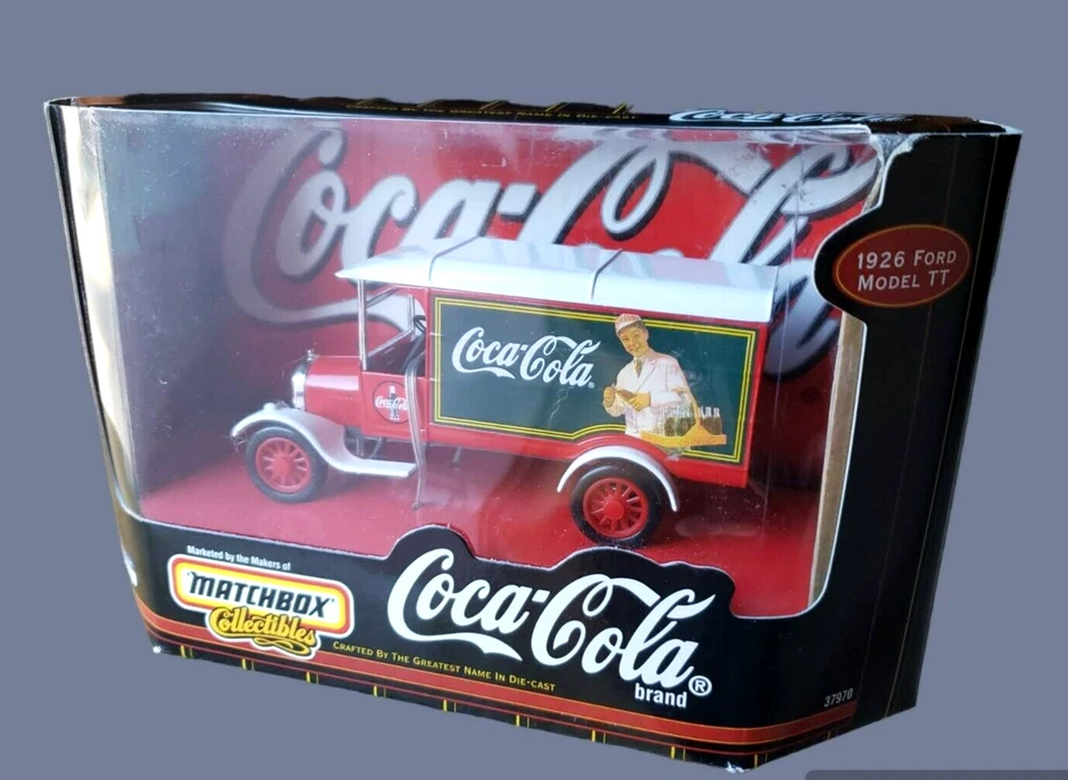 Matchbox 1926 Ford Model TT Coca Cola  Collectibles Red / White 1:43 #37970 - Image 4 of 4