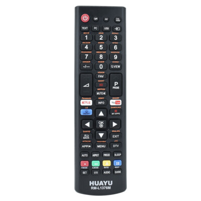 New HUAYU RM-L1376M+ Universal For Samsung Sony LG JVC LED TV Remote Control