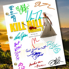 Kill Bill Volume 2 Signed Autograph Script Reprints Kill Bill 2 Screenplay