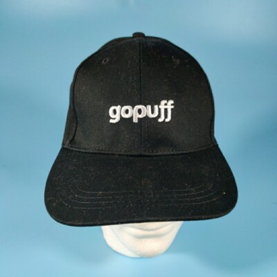 GOPUFF Hats Mens Adjustable Black Canvas Baseball Cap SnapBack Casual