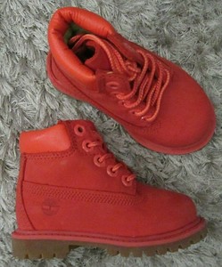 infant red timberland boots