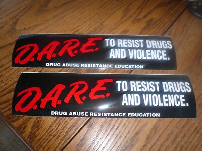 Dha Sticker D.A.R.E. Bumper Stickers - Two for One Price | eBay