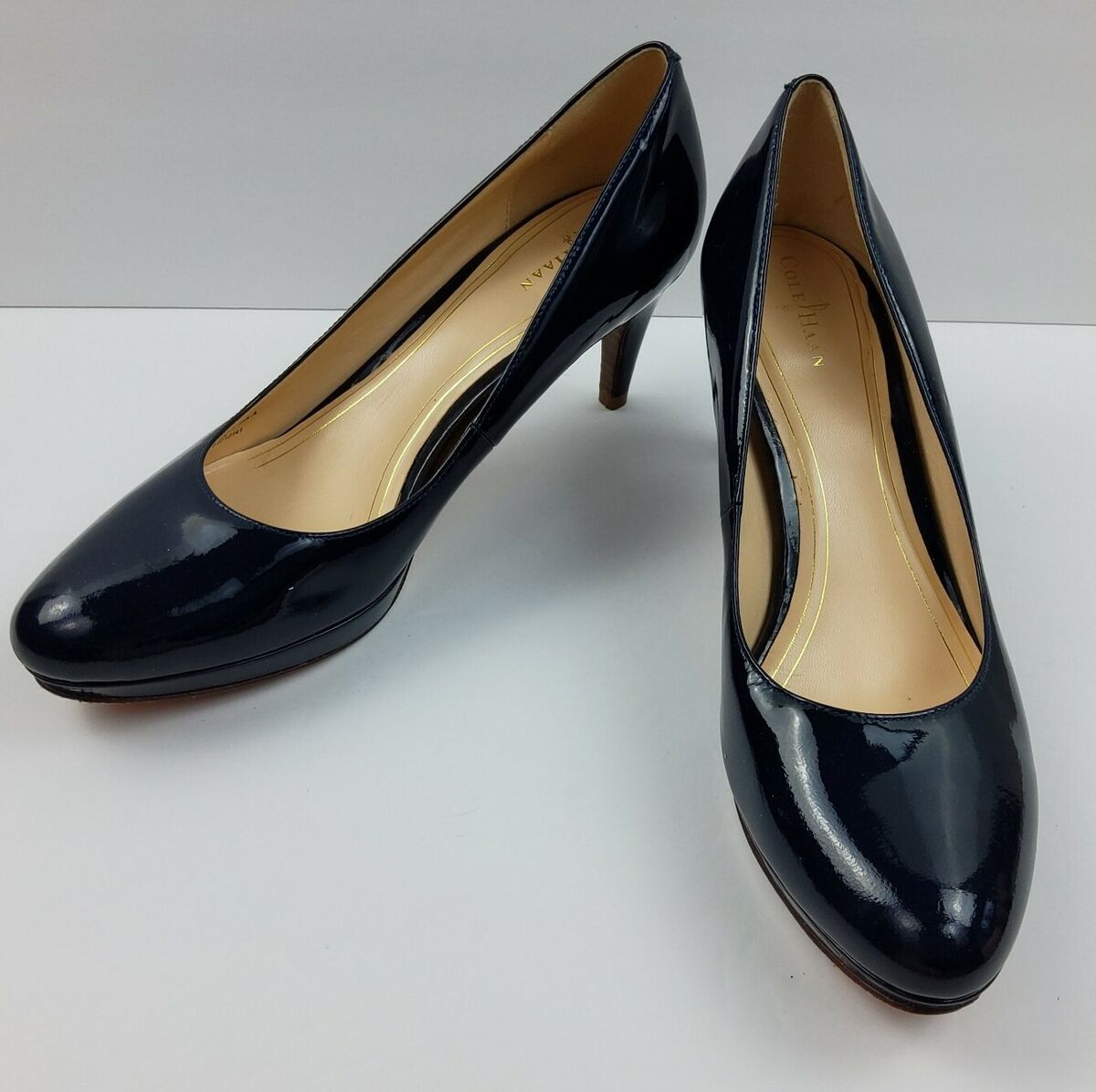 Cole Haan NikeAir Women's Slip On Patent Leather Heels Pumps Cole Haan NikeAir Women's Slip On Patent Leather Heels Pumps