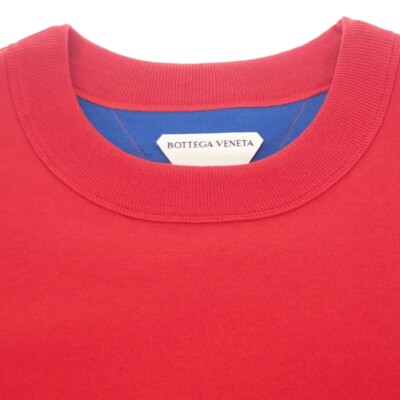 BOTTEGA VENETA Double Layer T-shirt Cotton Red Size S Men's ISY | eBay