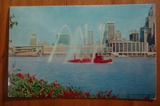 SS John Kendall fireboat Detroit MI chrome postcard