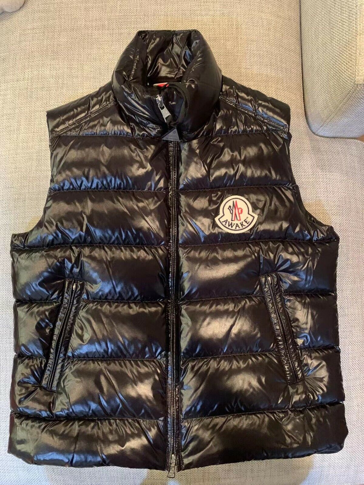 MONCLER 1952 Awake Ny Parker Gilet Vest Down Size XL (4) Black | eBay