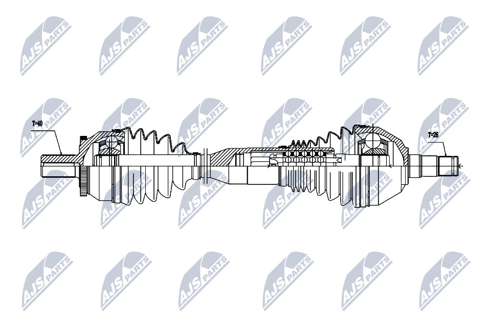NPW-VV-059 NTY Drive Shaft for VOLVO