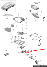 Retroviseur intérieur Porsche Macan