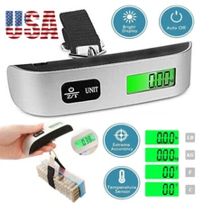 50kg/10g Portable Travel LCD Digital Hanging Luggage Scale Electronic Weight US