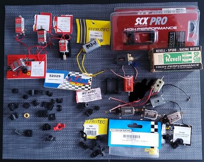 Slotcar Motoren 1:32, 12 Stück mit Zubehör (z.B. Für Ninco, Fly, SCX, etc.)
