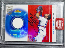 2023 Topps Archives MIKE PIAZZA 1/1 Auto Game Work Patch Topps Finest Refractor