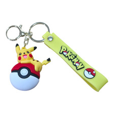 Pokemon Pikachu Character 3D Charm Keychain Keyring Brand New Free Shipping